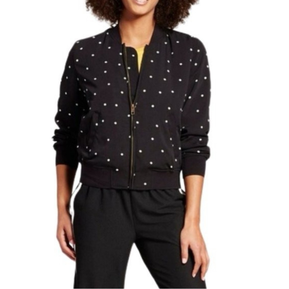 Michael Kors Black Bomber Jacket